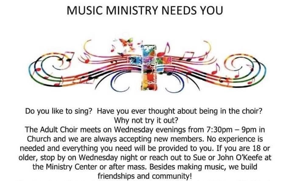 Music Ministry Needs YOU!