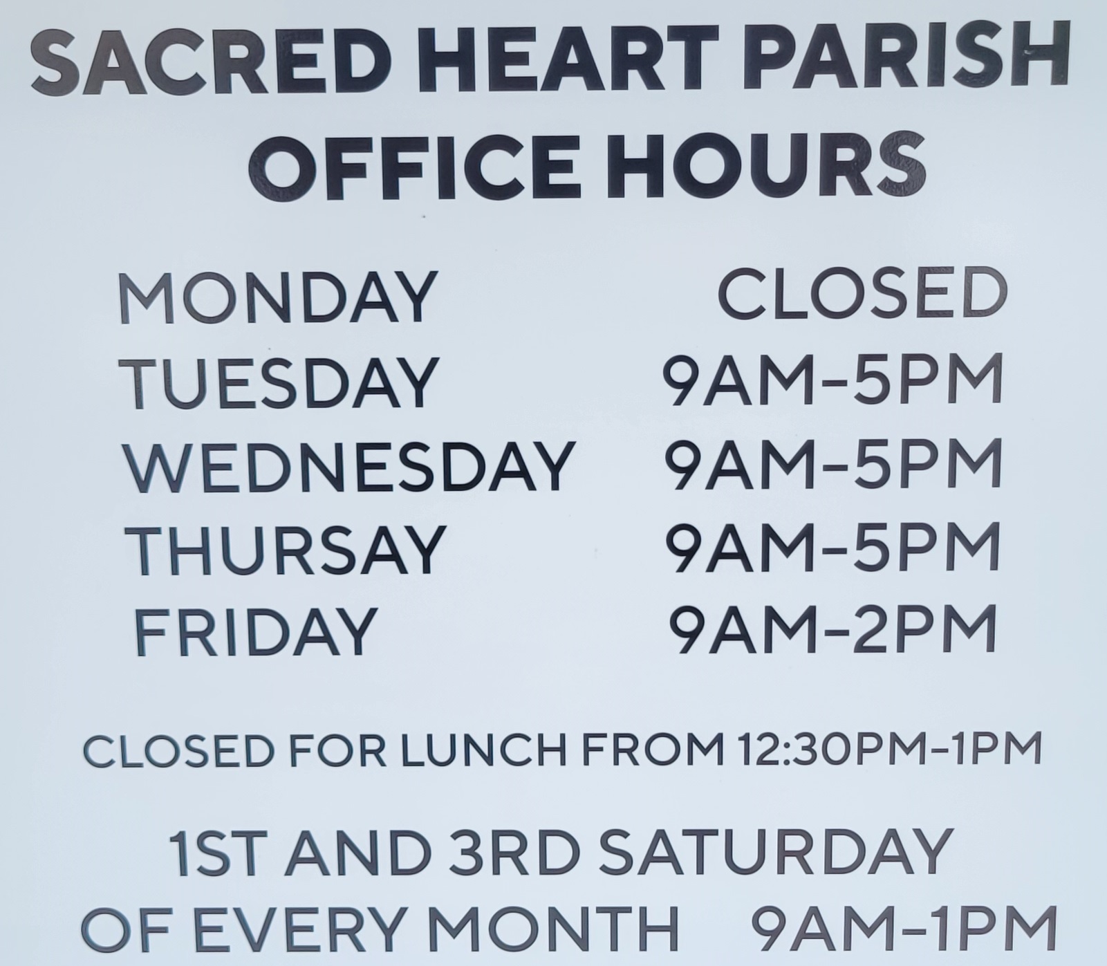 NEW Office Hours