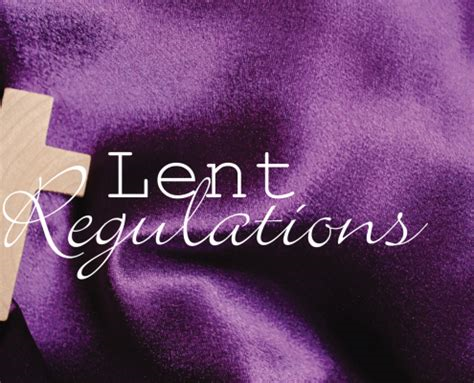 Lent Restrictions